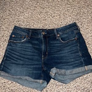 American Eagle Tomgirl Midi Denim Shorts